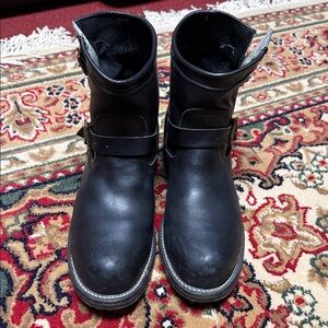 Chippewa Black Leather Men's Boots—Steelies, Made in USA